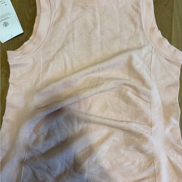 NWT Athleta Orchid Pink Seamless Fitted Ruched Foresthill Wool Ascent Tank M - Picture 2 of 7